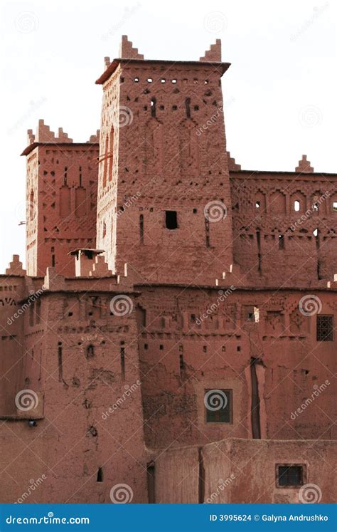 kasbah  morocco stock photo image  landmark wall