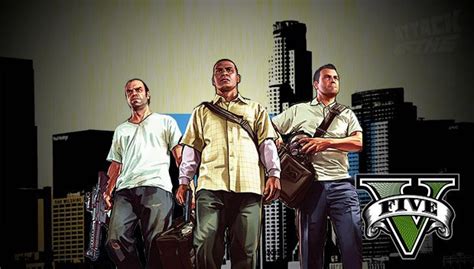 three grand theft auto 5 protagonists revealed in cover art