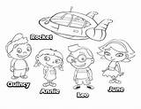 Coloring Little Einsteins Pages Annie Pag Quincy Leo Rocket June Print Online sketch template