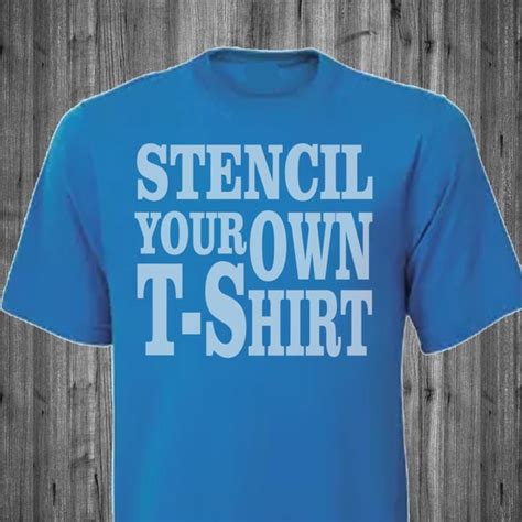 Stencil Your Own T Shirt 10 Mil Mylar Reusable Stencil Etsy