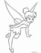 Tinker Bell Coloring Pages Fairies Disney Fairy Tinkerbell Printable Drawings Print Looking Drawing Book Barries Fictional Character Disneyclips Down Princess sketch template