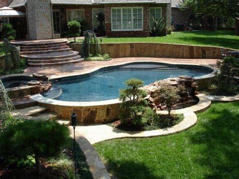 ground pools  decks garden design ideas