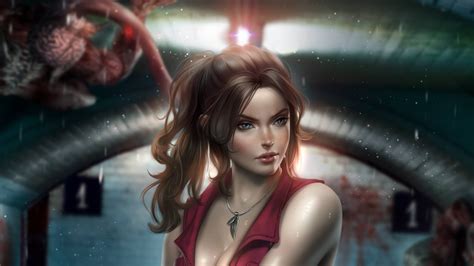 Claire Redfield Resident Evil 2 Fanart Hd Games 4k Wallpapers Images