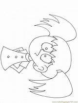 Coloring Pages Emotions Surprised Girl Printable People Color Cartoons sketch template