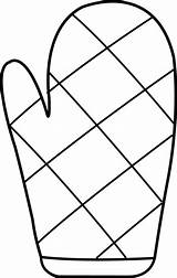 Oven Clipart Clip Outline Mitt Baking Gloves Toaster Mitten Cooking Mittens Microwave Line Mit Transparent Open Cliparts Dirty Library Square sketch template