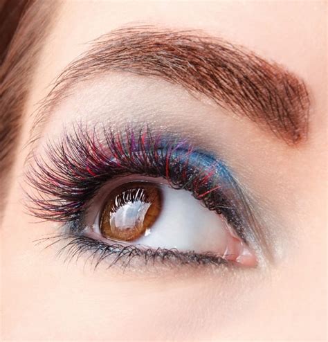 how to use colored lash extensions to spice up your look lash stuff