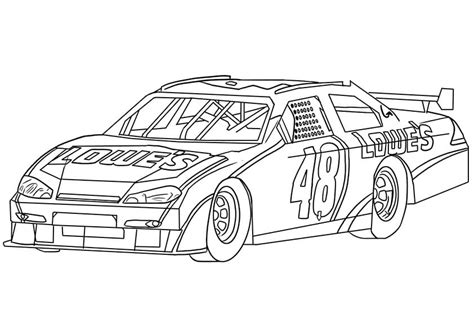 nascar coloring pages  printable coloring pages  kids