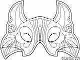 Mask Printable Face Coloring Templates Drawing Animal Template Pages Kids Carnival Patterns Cat Brazil Faschingsmasken Gras Boys Outline Drawings Pdf sketch template