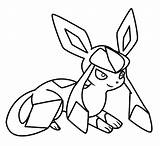 Glaceon Eevee Colorir Evolutions Pokémon sketch template