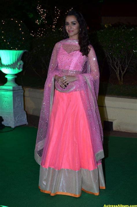 Shraddha Kapoor Hot Photos At Wedding Reception In Pink Dress
