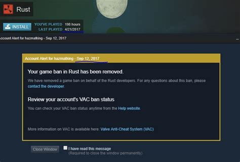 Havent Played Rust In Months At Least I Got Banned And Unbanned