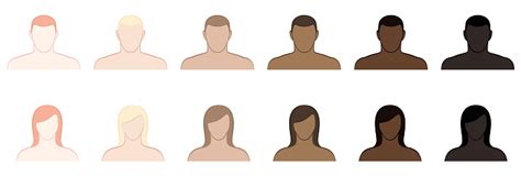 skin tones clipart  ai svg eps  psd page