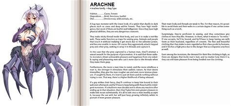 Image Arachne Book Profile Png Monster Girl Encyclopedia Wiki