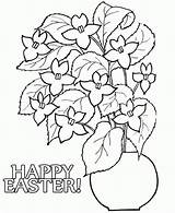 Easter Coloring Pages Flower Flowers Colouring Popular Printable Kids Coloringhome sketch template