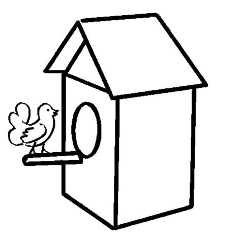 bird house coloring  bird house coloring