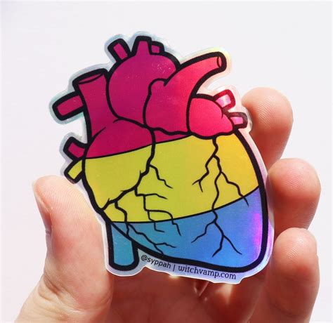 Pansexual Pride Sticker Pan Pride Sticker Holographic Etsy Canada