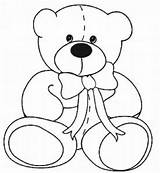 Coloring Teddy Bear Pages Printable Print Kids Drawing Line Color Bears Classic Colouring Valentine Sheets Book Roosevelt Getdrawings Getcolorings Template sketch template