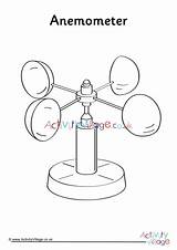 Anemometer Colouring Drawing Activity Explore Pages Village Drawings Paintingvalley sketch template