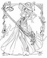 Coloring Pages Witch Printable Kids Fairy Print Bestcoloringpagesforkids Cute sketch template
