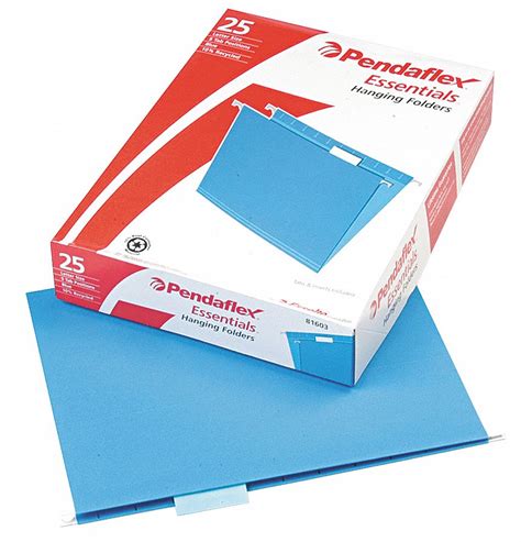 pendaflex hanging file folders blue pk kpfx grainger