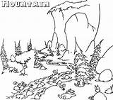 Coloring Pages Mountain Mountains Kids Hiking Nature Valley Printable Color Bestcoloringpagesforkids Landscape Choose Template Board Comments Colorings sketch template