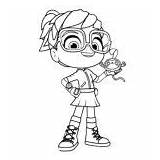 Abby Hatcher Coloring Pages Characters Superhero Preschool Tagged Posted Girl Drawing Printable sketch template