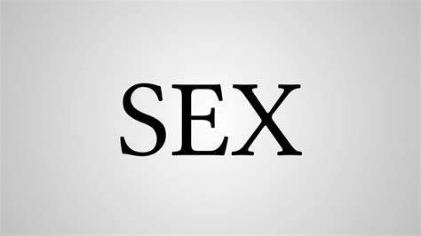 What Does Sex Stand For Youtube