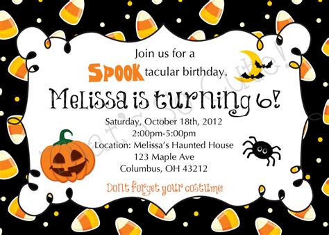 printable halloween birthday party invitations dolanpedia