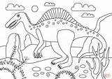 Dinosaurio Spinosaurus Dibujo Dinosaurios Dinosaurier Tegninger Ausmalbild Ausmalbilder Farvelægning Jurassic Tegne Bebé sketch template