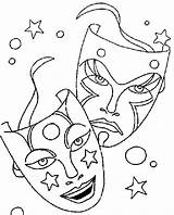 Caretas Mascaras Theater sketch template