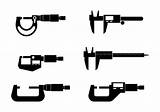 Micrometer Icon Vektor Bearbeiten sketch template