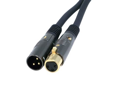 monoprice ft premier series xlr male  xlr female awg cable gold plated microphone