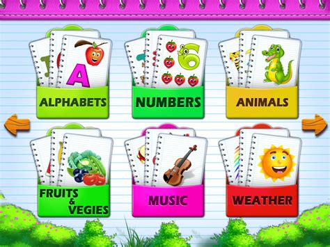 kids flashcards preschool reading flash cards apk  android
