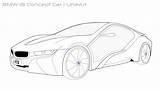 Bmw I8 Car Coloring Pages Concept Lineart Deviantart Draw Drawing Cars Color Sketch Vector Print Vehicles Boys sketch template