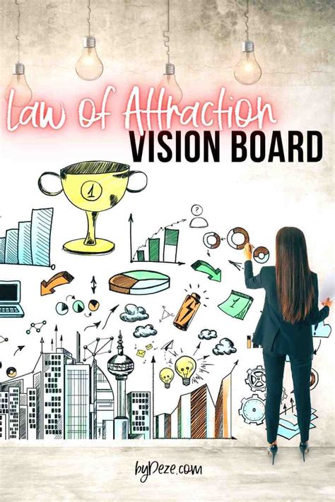 achieve your dreams with a law of attraction vision board