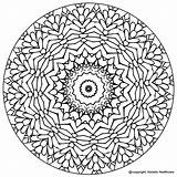 Mandala Coloring Pages Printable Health Book Adults Meditate sketch template