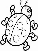Bug Coloring Lady Awesome Raindrop Cliparts Outline Size Print Color Library Clipart Line sketch template