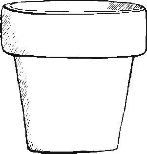 vase template printable clipart