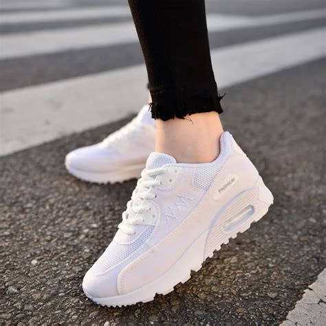 women running shoes breathable women sneaker outdoor sports shoes ladies white shoes