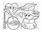 Yoda Mandalorian Ausmalbilder Schattig Grogu Makkelijk Sheets Ausmalen Schattige Bebé Omnilabo Zeichnen Tekeningen Gemälde Nachzeichnen Geschenke Flammen Frog Pintar Malvorlagen sketch template