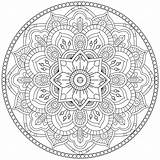 Mandala Coloring Pages Mandalas Abstract Difficult Summer Beautiful Complex Flower Adults Unique Color Drawing If Adult Getdrawings Printable Flowers Level sketch template