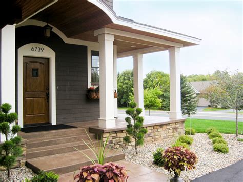 front house patio cement concrete porch ideas pictures  pin  pinsdaddy small elevated