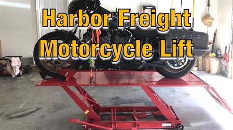 harbor freight motorcycle lift review and assembly youtube