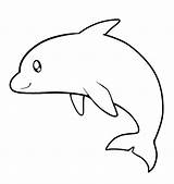 Dolphin Coloring Pages Clipart Clip Outline Colouring Printable Color Kids Cute Baby Experience Making Dolphins Easy Templates Clipartmag Print Animal sketch template