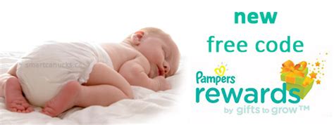 pampers rewards gifts  grow canada   pampers points code canadian freebies coupons
