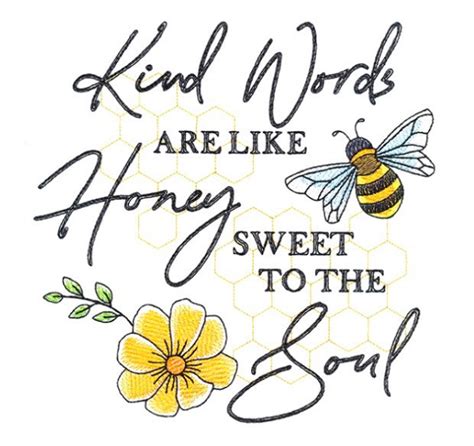 kind word   honey sweet   soul embroidered towel etsy