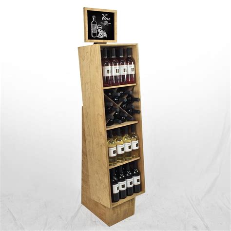 wood wine floor display case wooden wine crates wine display wine