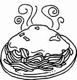 Eten Lebensmittel Spaghetti Speisen Prato Nourriture Kleurplaten Alimenti Kleurplaat Tudodesenhos Spaguetti Colorat Repas Paste Coloriages Plato Branza Trinken Alimente Planse sketch template