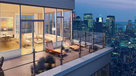 cobertura em nova york apartamentos de luxo estilo de varanda