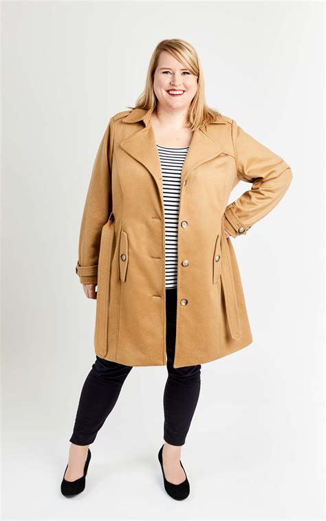 introducing the chilton trench coat a curvy and plus size coat sewing